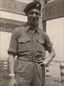 Mike Cooper as a soldier in Kenya