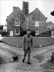 Benjamin Britten at the Red House, Aldeburgh