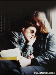 Stieg Larsson and Eva Gabrielsson in 1980