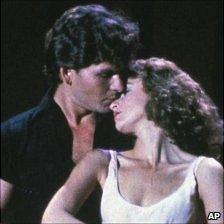 Patrick Swayze and Jennifer Grey