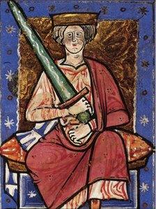 The Saxon king Ethelred the Unready