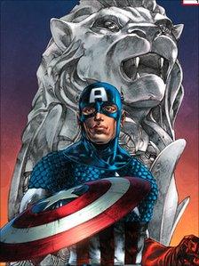 Captain America Merlion Variant Comic