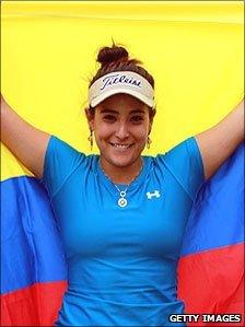 Top Colombian female golf player Mariajo Uribe