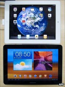 The Apple iPad and Samsung Galaxy Tab