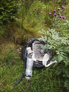 Rubbish at Loch Lubnaig