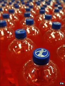 Irn Bru bottles