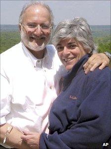 Alan Gross in a file photo with his wife Judy