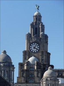 Royal Liver building in Liverpool