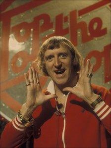 Jimmy Savile presenting Top of the Pops in 1976