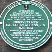 Green plaque for Henry Jermyn