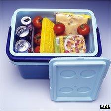 Picnic in a coolbox