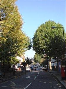 A street close to the shooting in Queen's Park