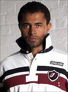 Jason Robinson in one of his JR rugby leisure shirts