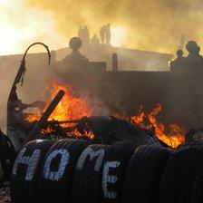 Dale Farm evictions - pic by Dominic Hurst