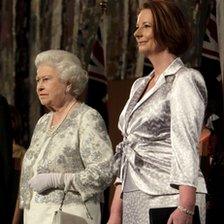 The Queen with Australian Prime Minister Julia Gillard