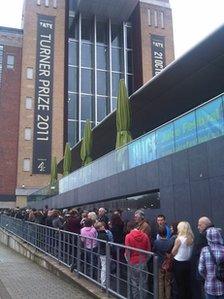 Queues outside the Baltic