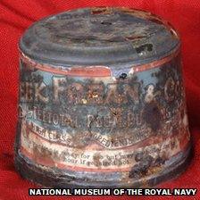 111 year-old tinned plum pudding