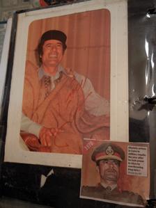 Gaddafi autographs