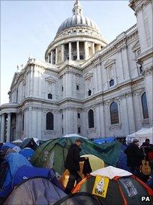 Protest camp outside St Paul's Cathedral