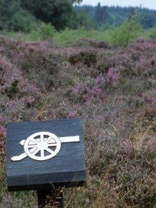 A sign at Culloden Battlefield. Pic: Battlefield Britain: Culloden