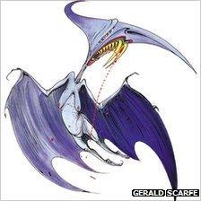 Gerald Scarfe's caricature of Margaret Thatcher - 'Torydactyl'