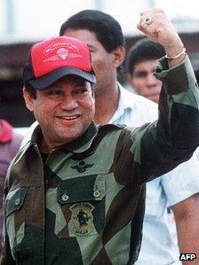 General Manuel Noriega in a file photo from October 1989