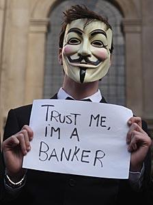 An Occupy London Stock Exchange protester