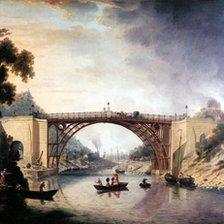 A painting of the Iron Bridge by William Williams. Courtesy of Ironbridge Gorge Museum Trust