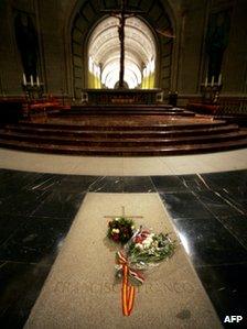 Tomb of General Franco at the Valley of the Fallen outside Madrid (file photo)