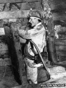 Prof Haldane down a mine in about 1910