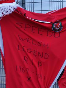 A shirt left at Wrexham FC