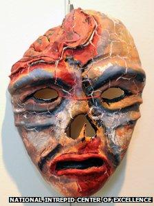 A mask created by a US soldier