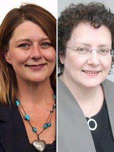 Leanne Wood and Elin Jones