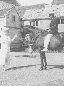 Warrior and Jack Seely with Queen Mary