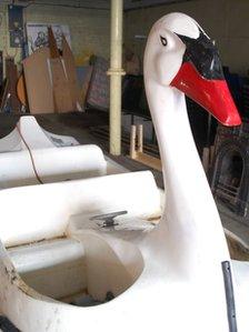 Grace the swan-shaped Pedalo