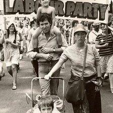 Peter Hain at a rally