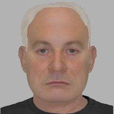 E-fit of the man wanted over the escape of the prisoner