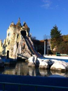 The log flume has been one of the park's main attractions