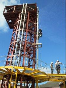 Lowestoft College's wind turbine training facility