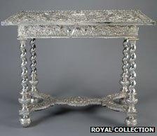 Silver table, photo courtesy of The Royal Collection © 2012, Her Majesty Queen Elizabeth II