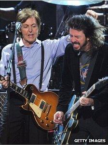 Sir Paul McCartney and Dave Grohl