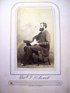 Photograph of Francis Kilvert in album