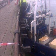 The trawler in Southend Pier