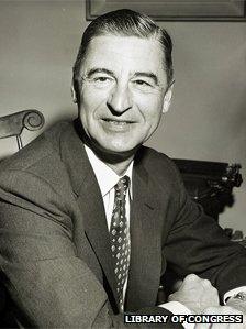 Theodore Geisel, aka Dr Seuss, in 1957