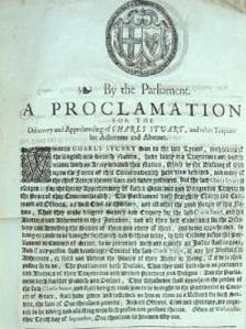 Charles II proclamation