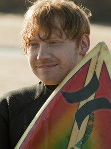 Rupert Grint at Bridlington beach. Photo: VisitEngland