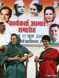 Sonia Gandhi and Priyanka Gandhi