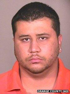 George Zimmerman, in a handout photo from the Orange County, Florida jail