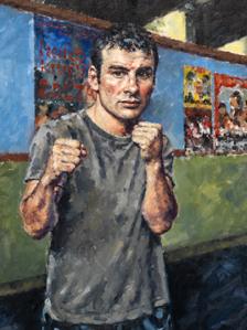 Mark Davey's portrait of champion boxer Joe Calzaghe