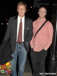 Paul McCartney and son James